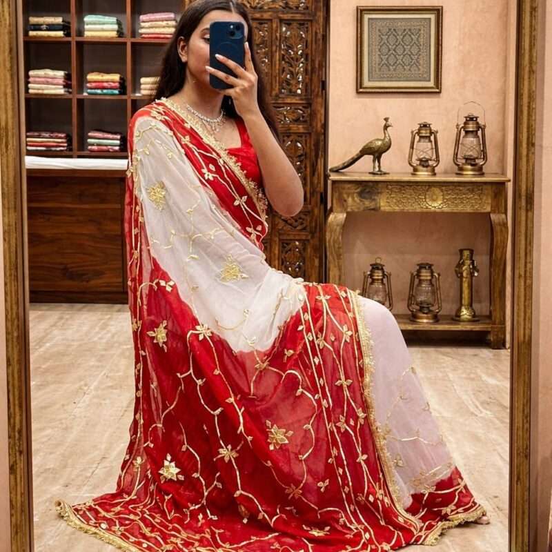 Faguniya Kachi Gotta Pure Nazmin Designer Saree