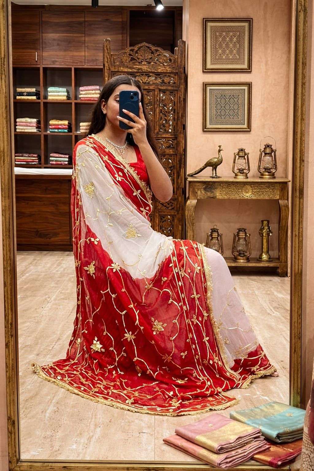 Faguniya Kachi Gotta Pure Nazmin Designer Saree