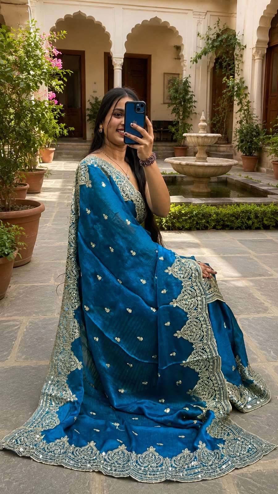 Royal Handmade Designer Party Wear Saree