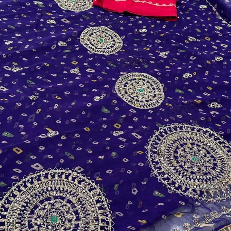 Bani Thani Chakri Gota Georgette Saree