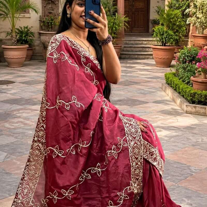 Royal Gota Work Designer Party Wear Saree