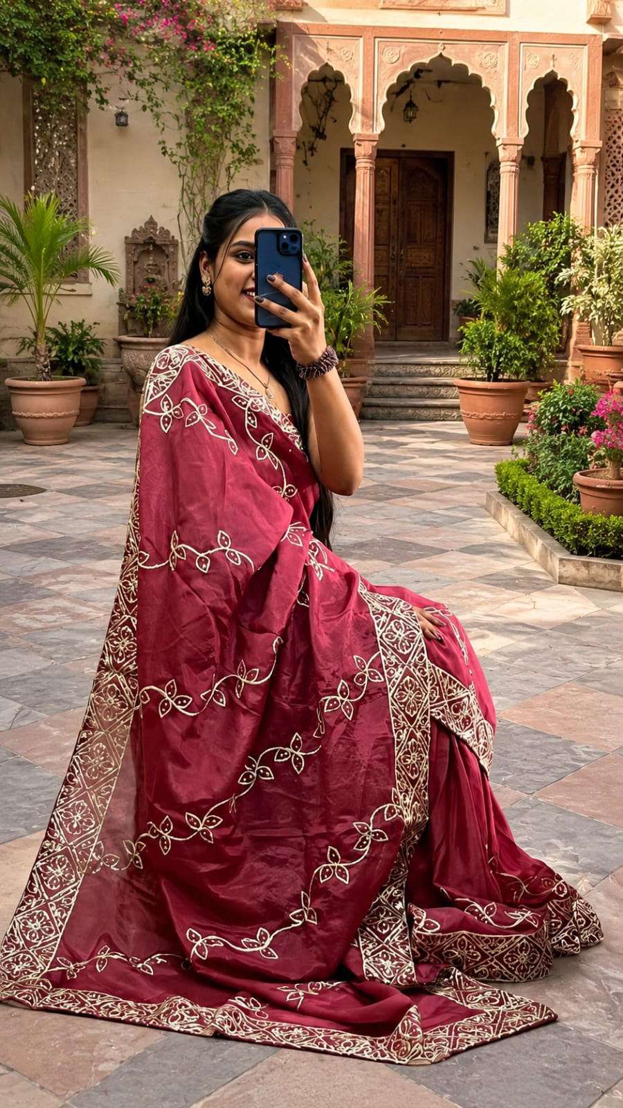 Royal Gota Work Designer Party Wear Saree