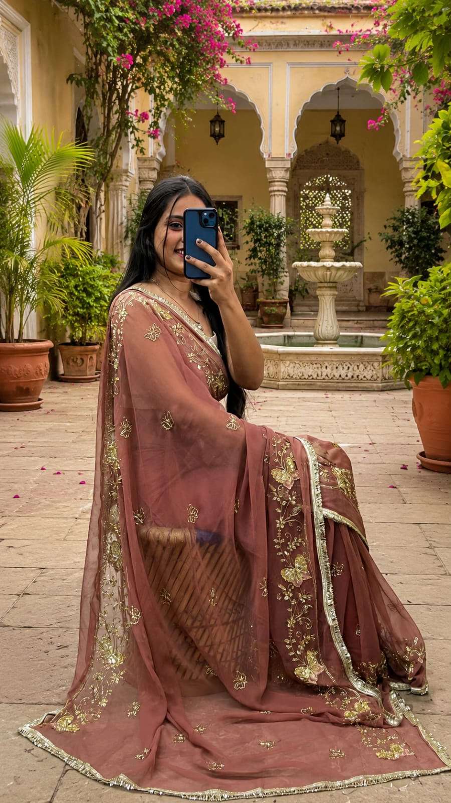 Butterfly Kardana Georgette Saree