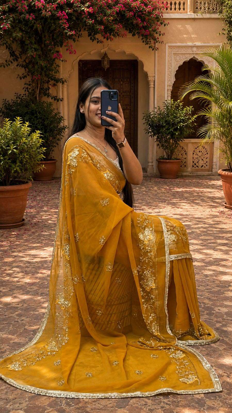 Butterfly Kardana Georgette Saree