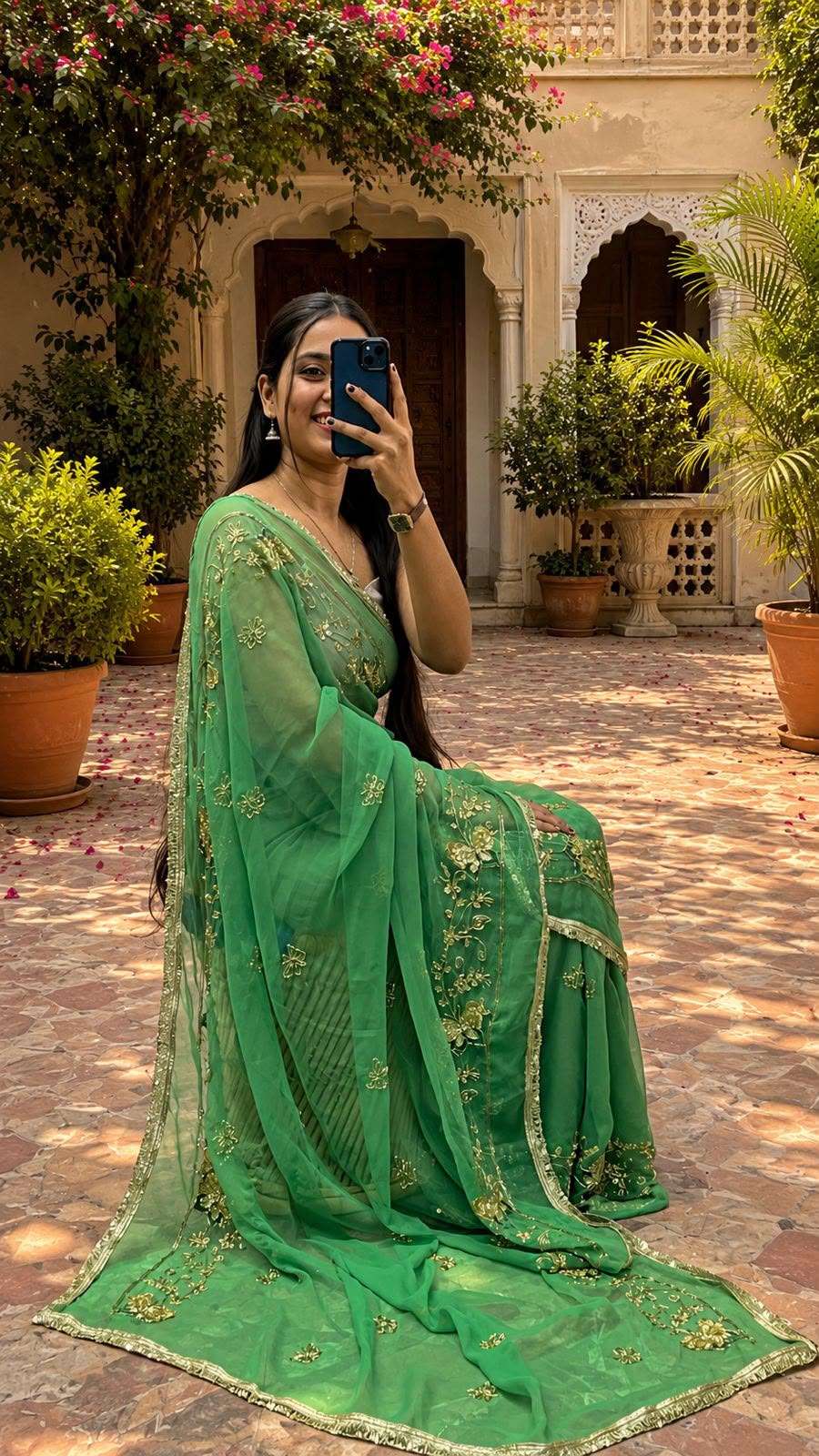 Butterfly Kardana Georgette Saree