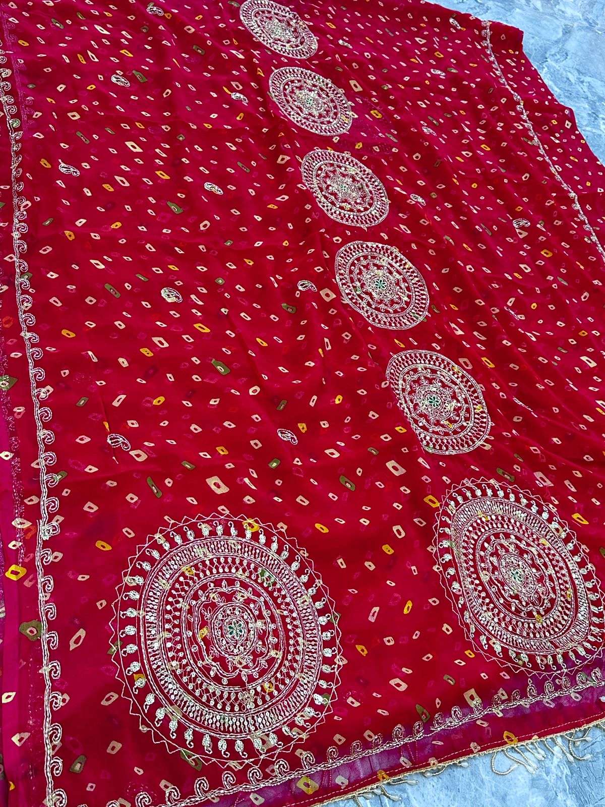 Bani Thani Chakri Gota Georgette Saree