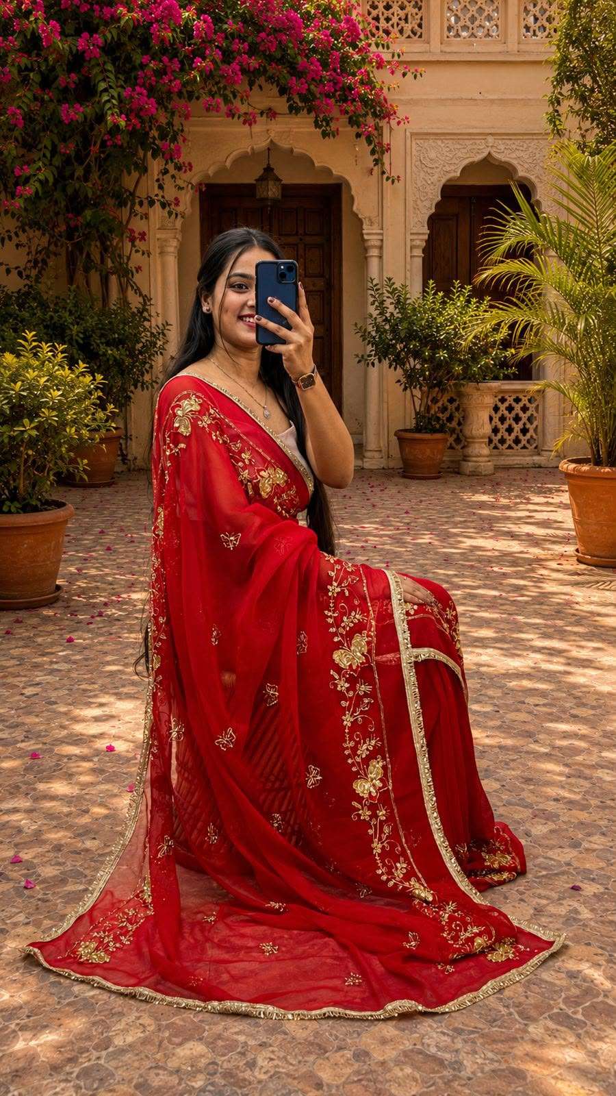 Butterfly Kardana Georgette Saree