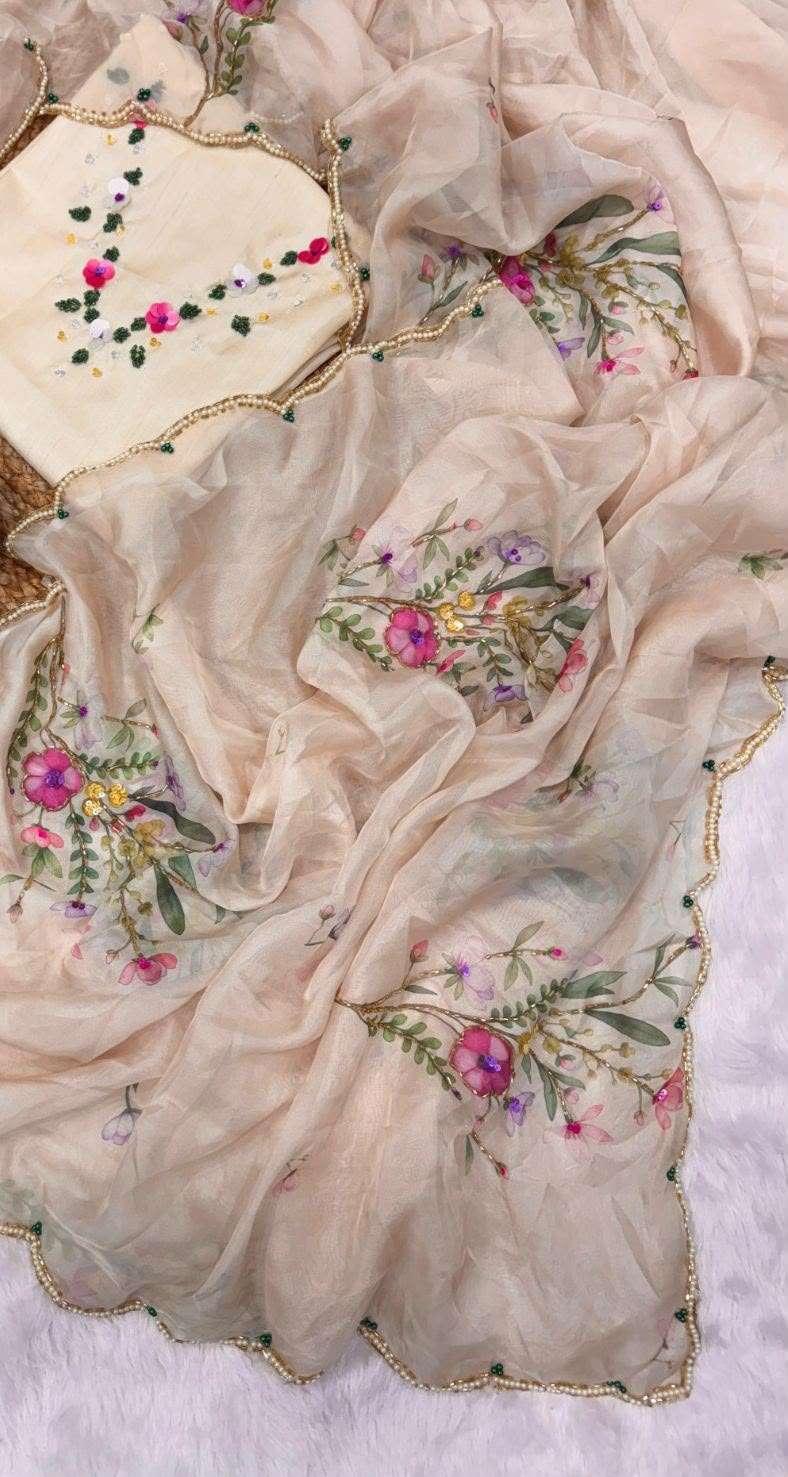 Premium Designer Tissue Silk Party Wear Saree