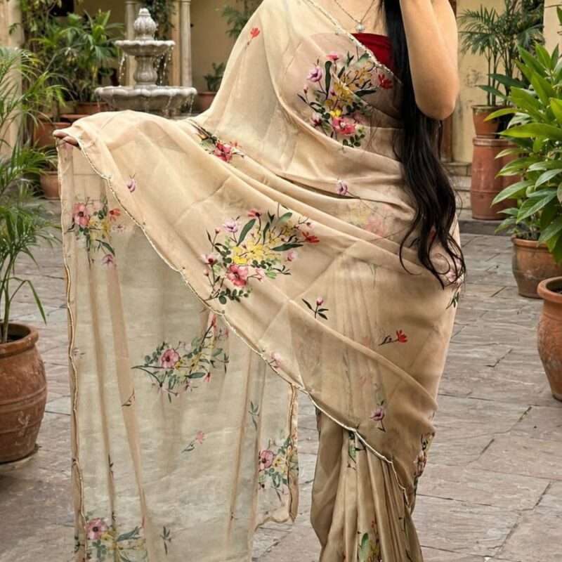Premium Designer Tissue Silk Party Wear Saree