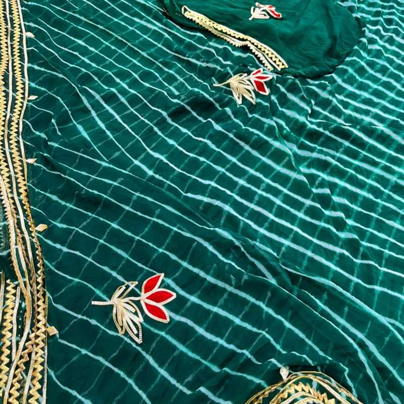 Lahariya Kachi Gotta Nazmin Chiffon Saree