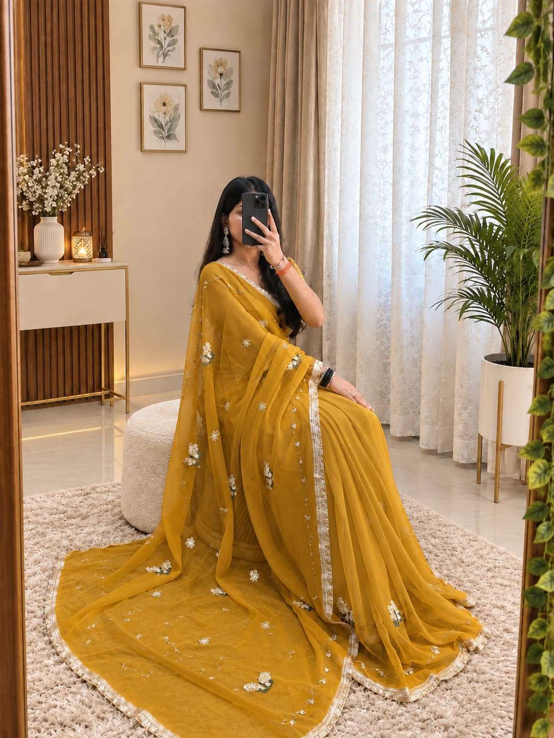 Titli Cutdana Georgette Party Wear Saree